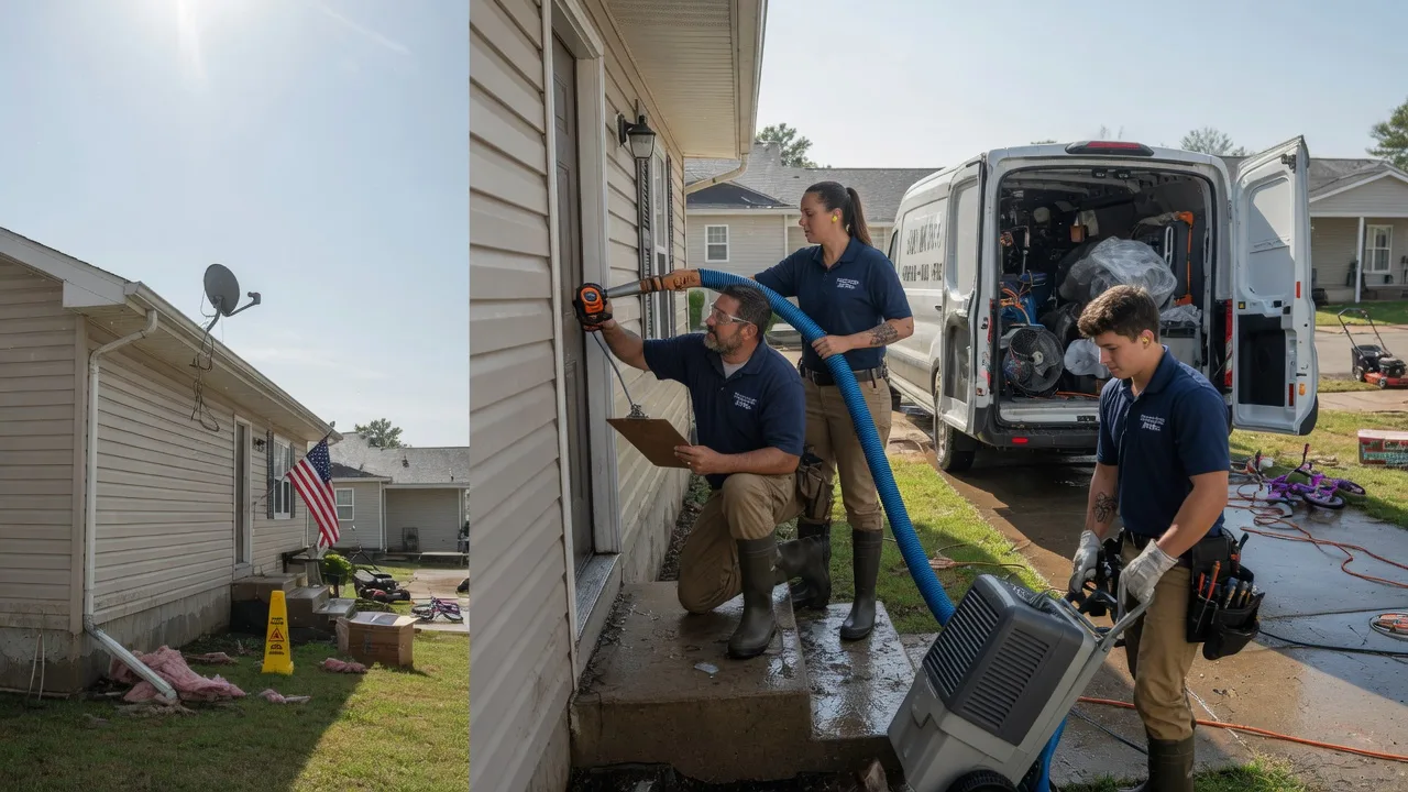 Ceiling Water Damage Restoration in Pocasset, OK near me